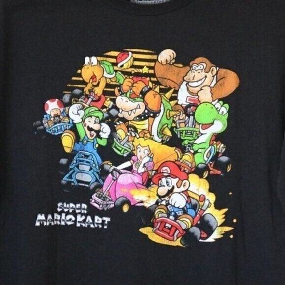Men's Large Mario Kart Short Sleeve T Shirt Black Large - Picture 2 of 4